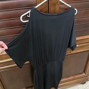 Black cold shoulder dress size XS